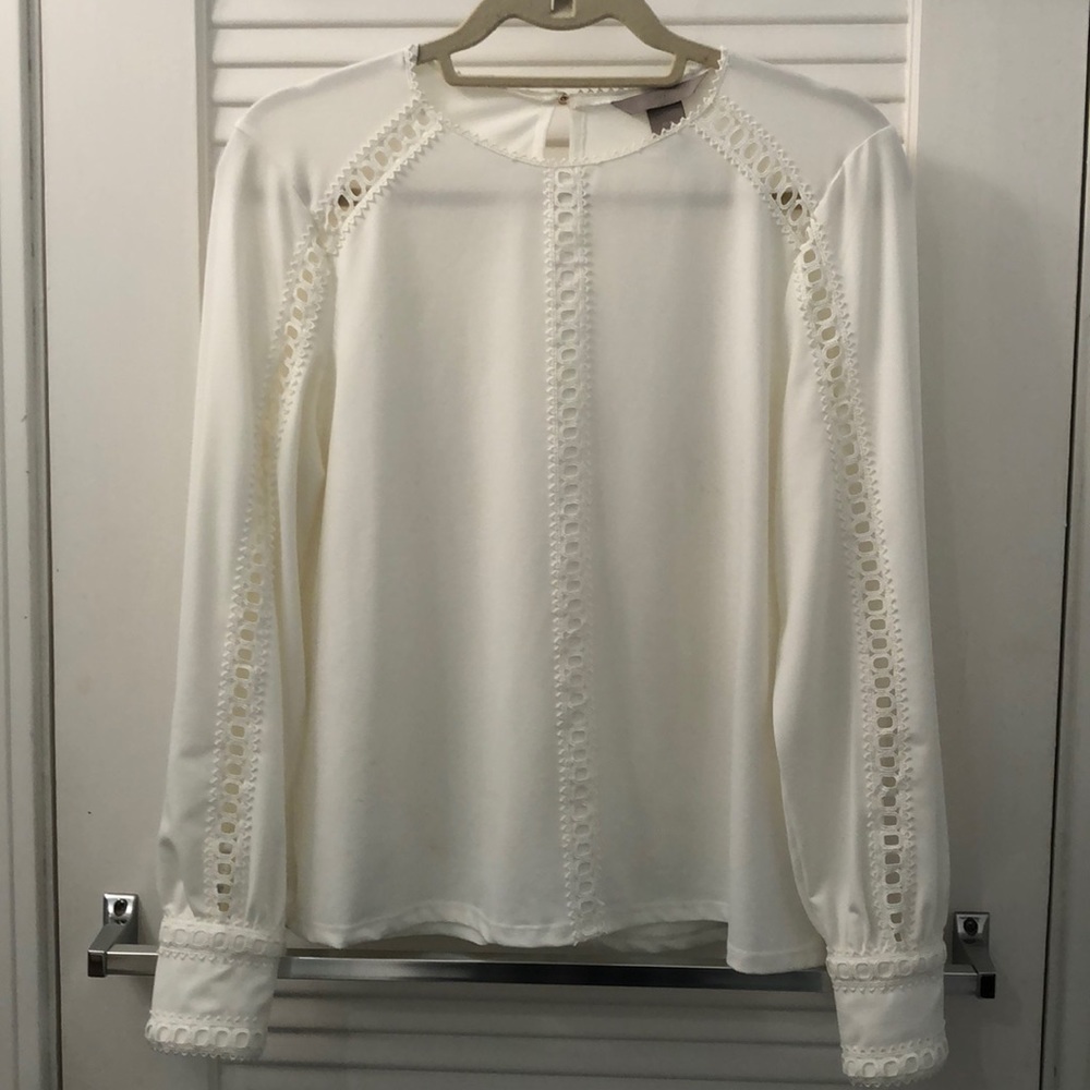 H&M white blouse Size Medium